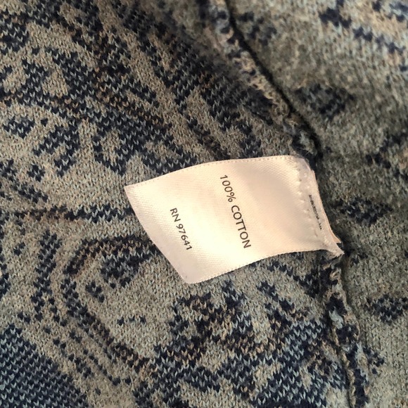 J. Jill Blue and Cream Patterned Cardigan - Picture 6 of 10